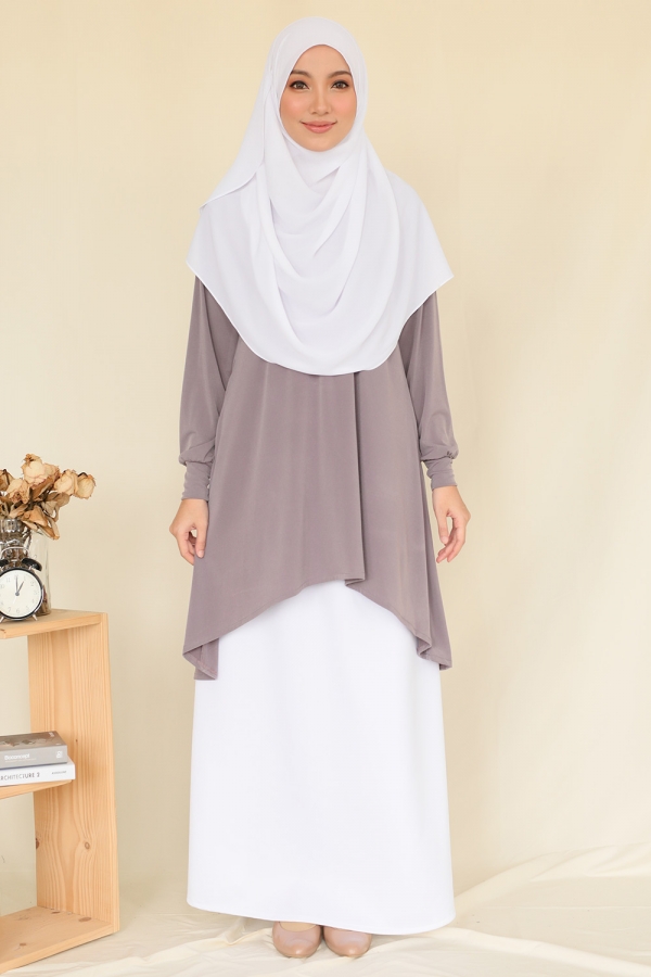 Noura Blouse - Swan Grey